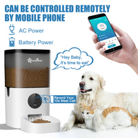4/6L automatyczny podajnik karmy dla zwierząt domowych dla kotów WiFi Smart Swirl powolny karmnik dla psa z dyktafonem duża pojemność rozrządu karma dla kotów dozownik 4
